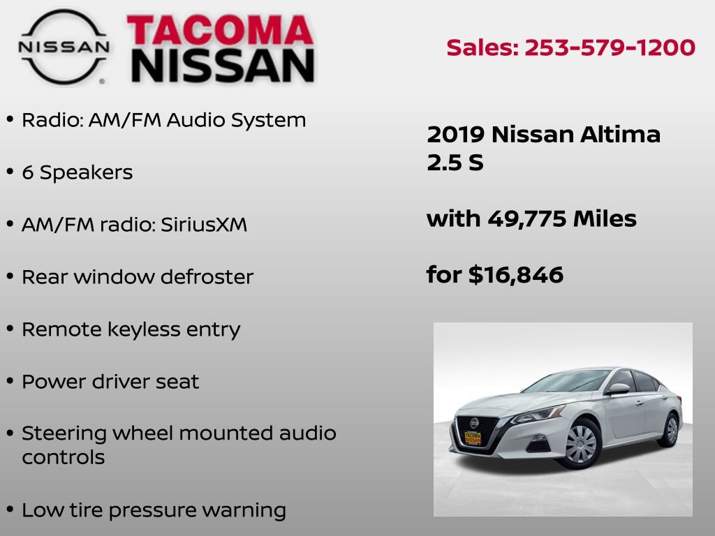 Used 2019 Nissan Altima 2.5 S FWD image 6