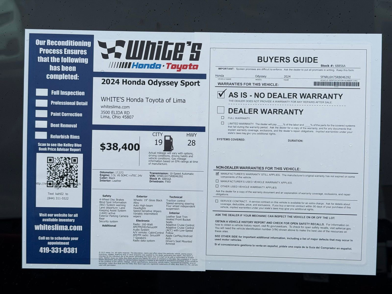 Used 2024 Honda Odyssey Sport image 39
