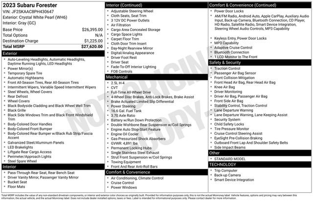 Certified 2023 Subaru Forester AWD/4WD image 7