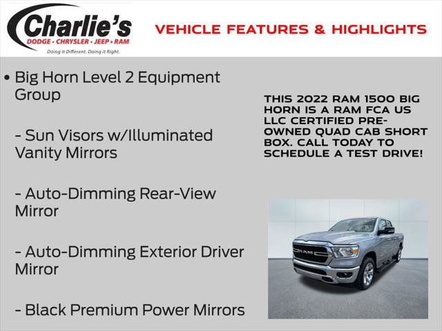 Certified 2022 RAM 1500 Big Horn AWD/4WD image 13