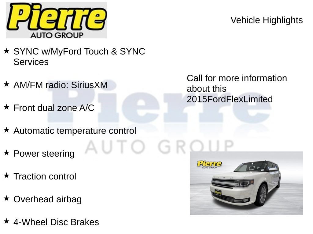 Used 2015 Ford Flex Limited w/ Equipment Group 301A AWD/4WD image 14