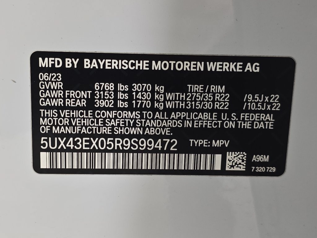 Certified 2024 BMW X6 M60i w/ Dynamic Handling Package AWD/4WD image 34