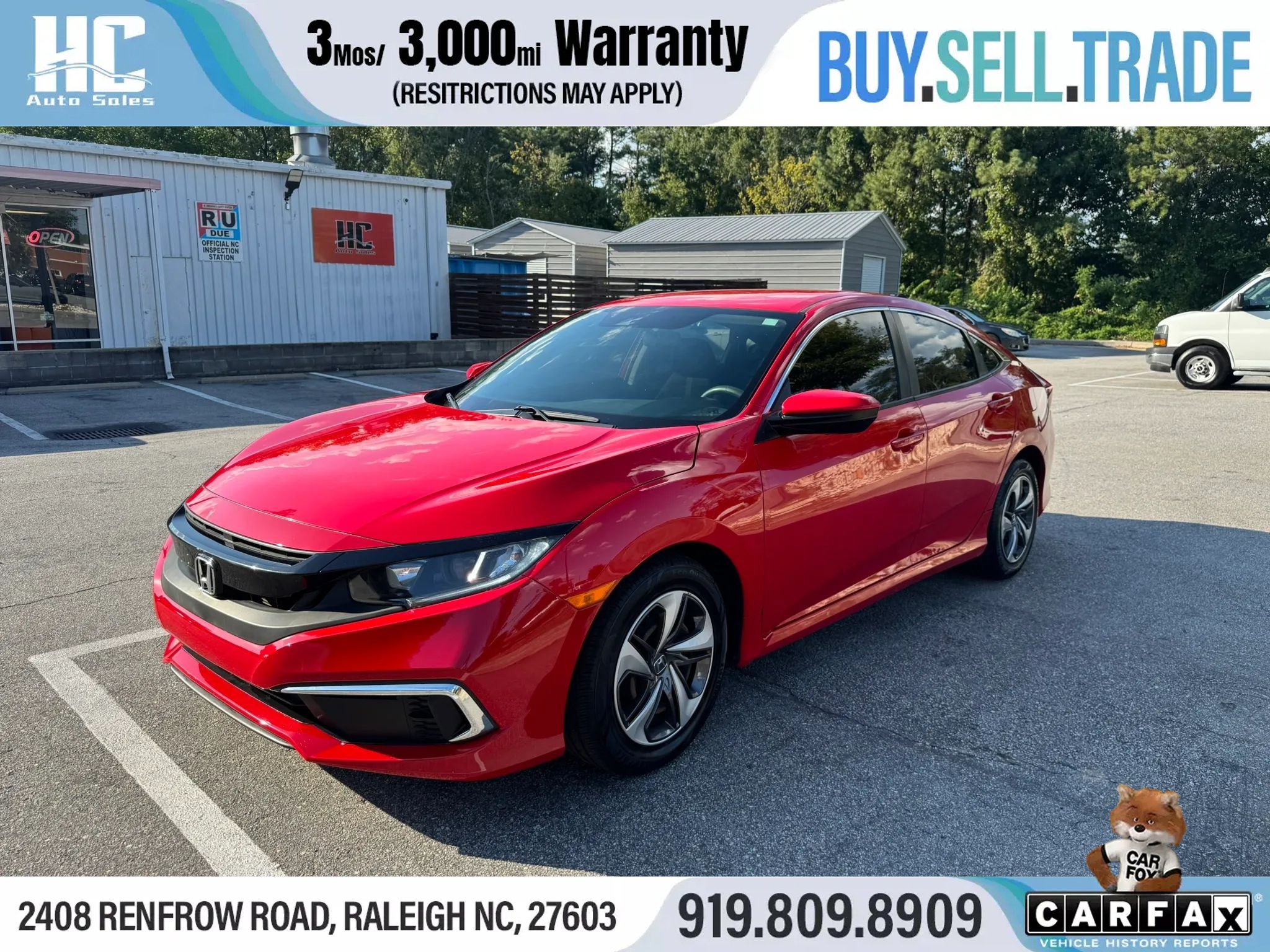 Used 2020 Honda Civic LX