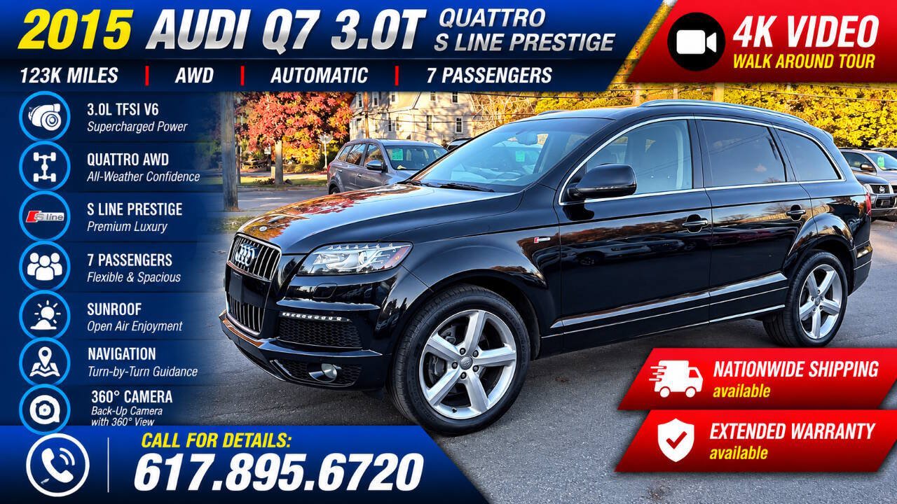 Used 2015 Audi Q7 3.0T S line Prestige w/ Cold Weather Package AWD/4WD image 1
