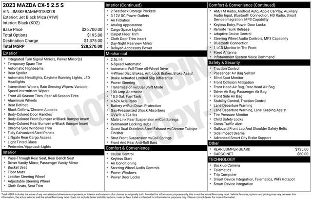 Used 2023 MAZDA CX-5 AWD 2.5 S image 31