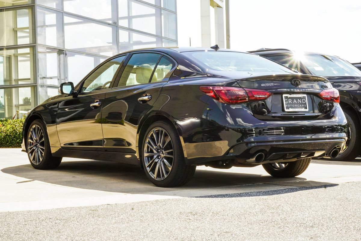 Used 2023 INFINITI Q50 Red Sport 400 w/ Black Opal Edition AWD/4WD image 11