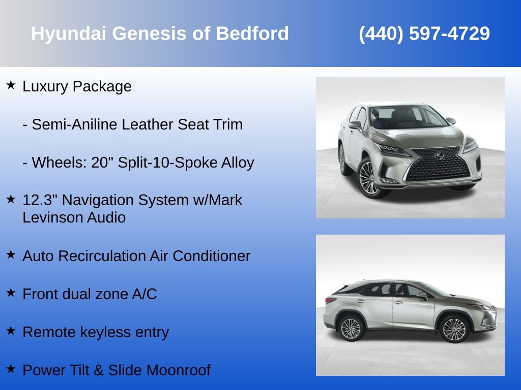 Used 2020 Lexus RX 350 AWD w/ Luxury Package image 7
