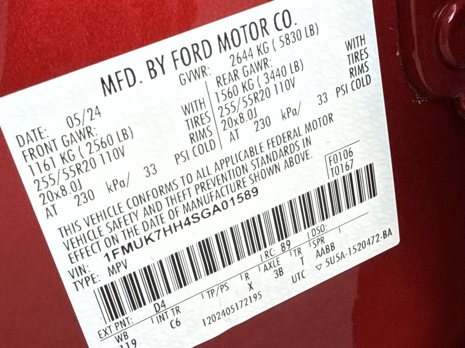 Certified 2025 Ford Explorer Platinum RWD image 37