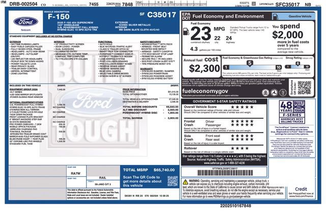 New 2025 Ford F150 XLT w/ Equipment Group 302A MID image 39