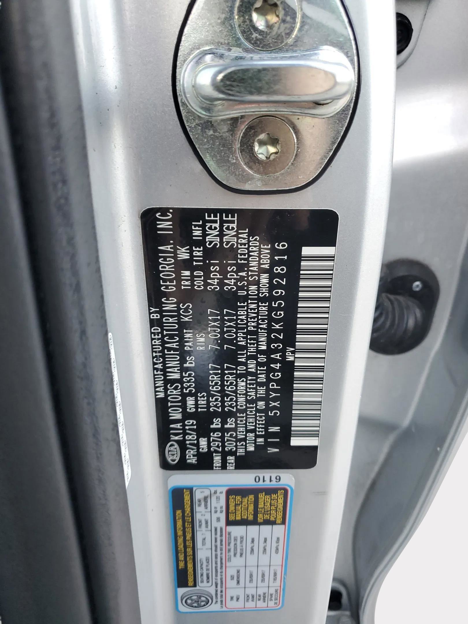 Certified 2019 Kia Sorento L image 33