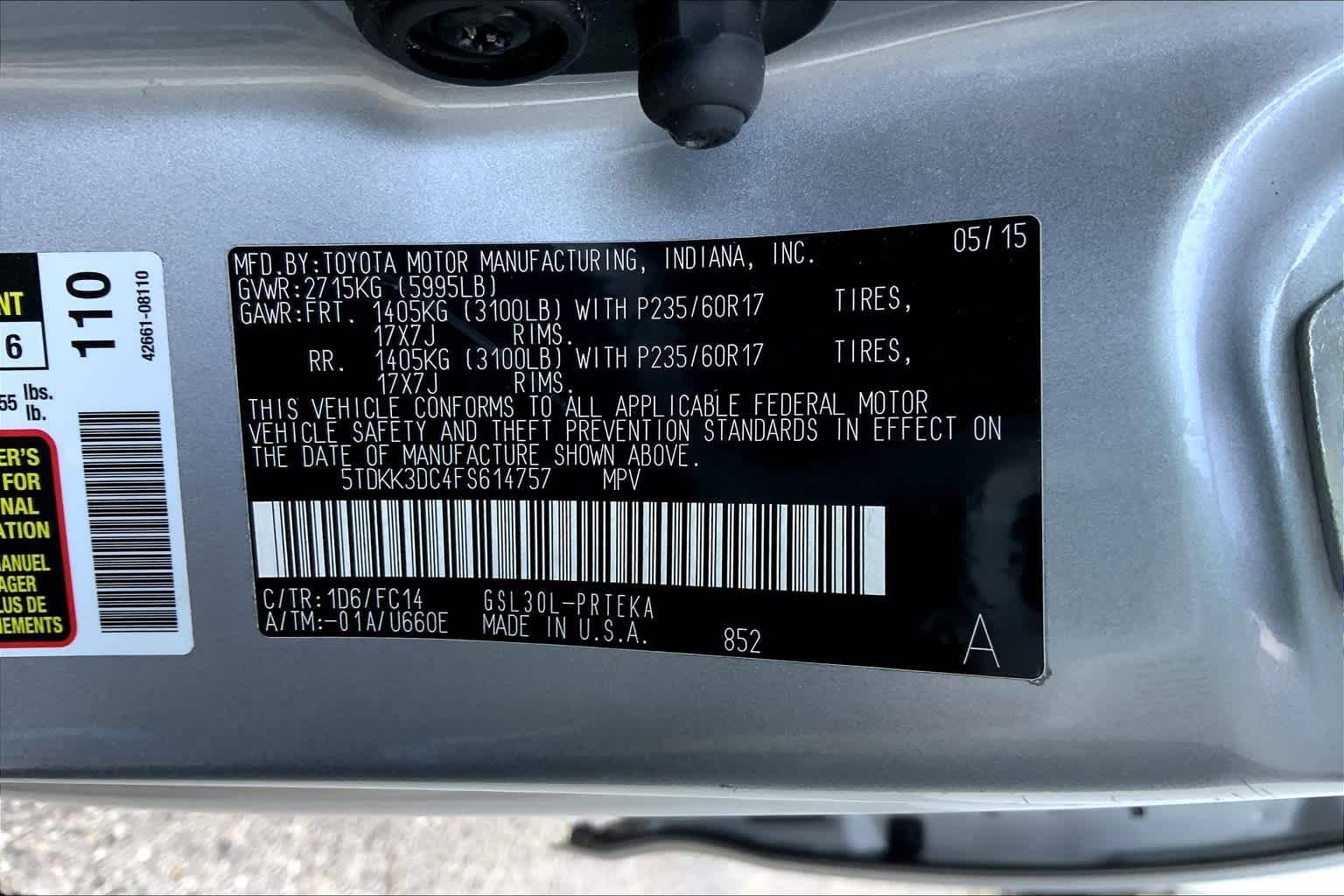 Used 2015 Toyota Sienna LE FWD image 34
