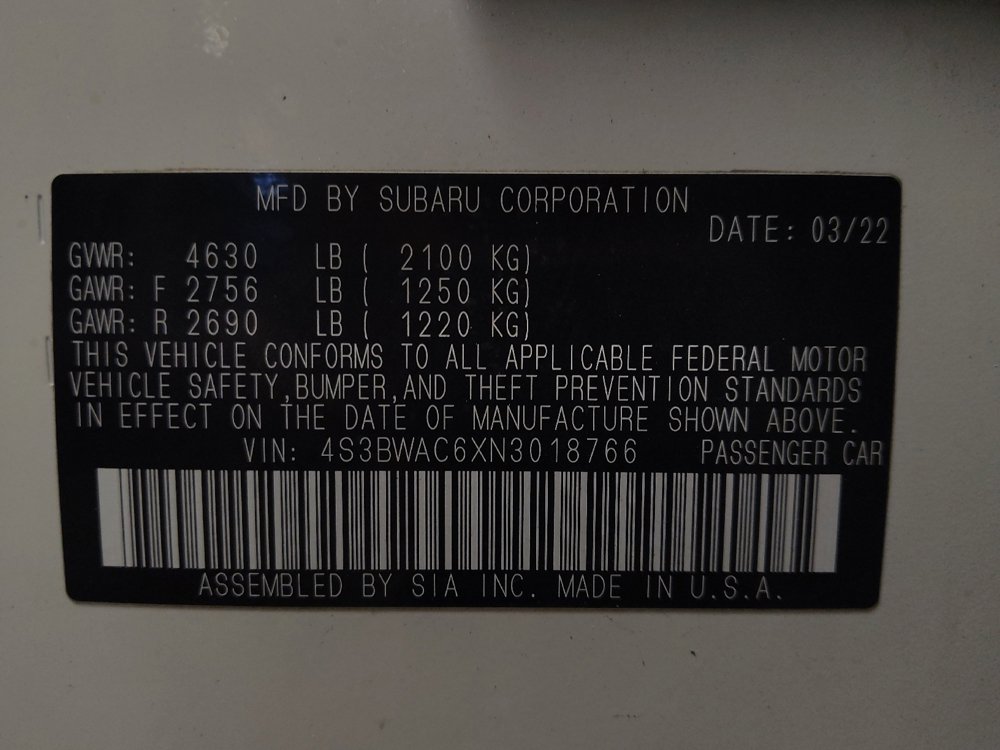 Used 2022 Subaru Legacy Premium image 33