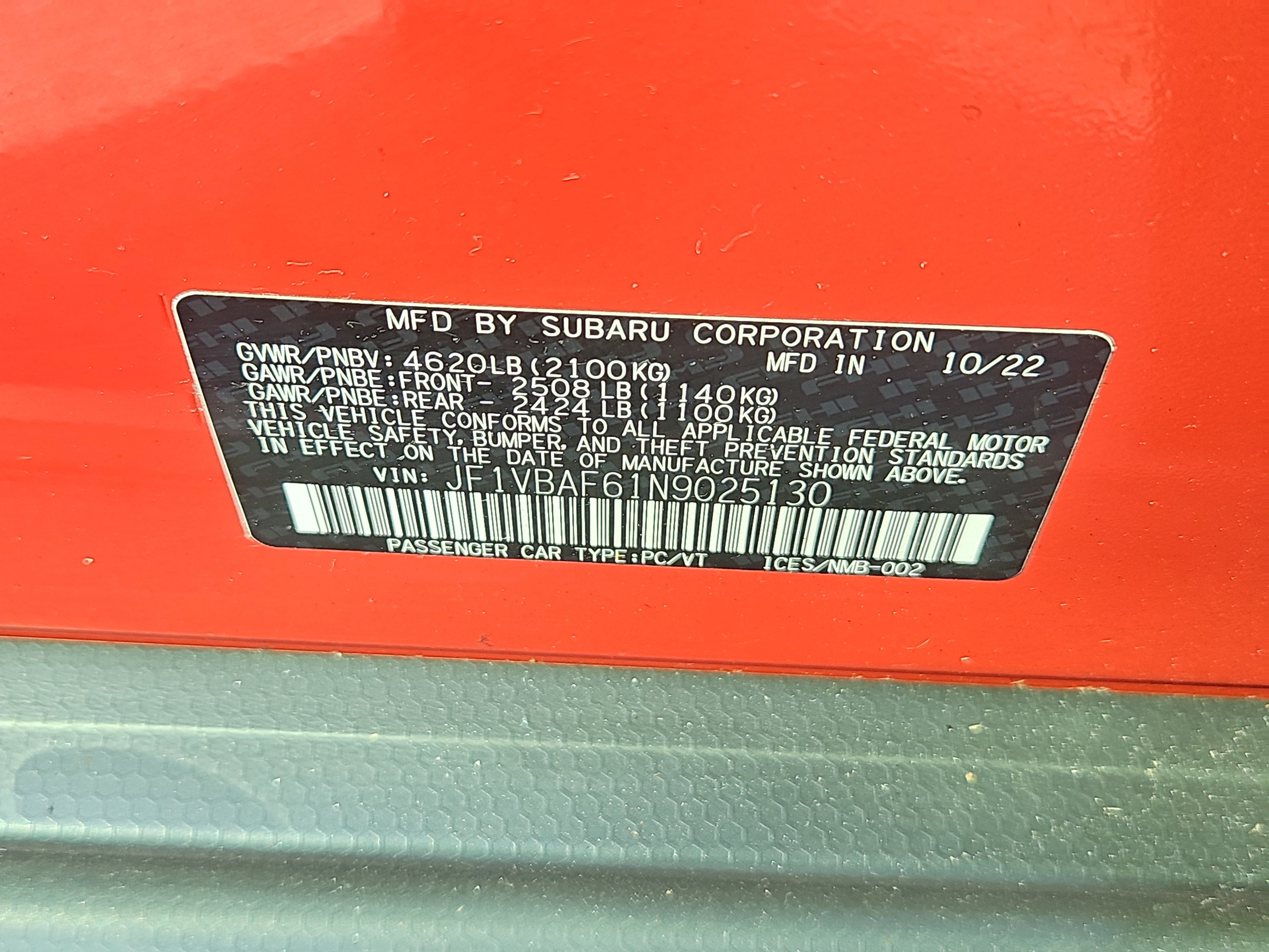 Used 2022 Subaru WRX Premium AWD/4WD image 7