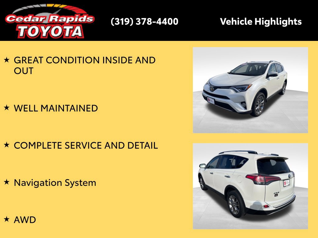 Certified 2017 Toyota RAV4 Limited w/ Advanced Technology Package AWD/4WD image 9