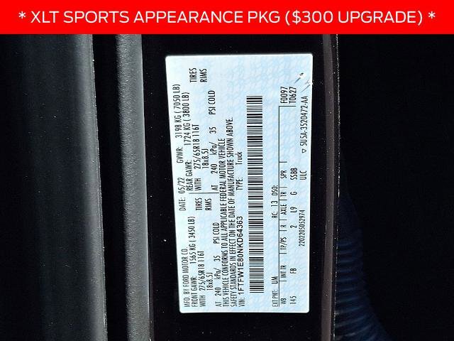 Certified 2022 Ford F150 XLT w/ Equipment Group 302A High image 12