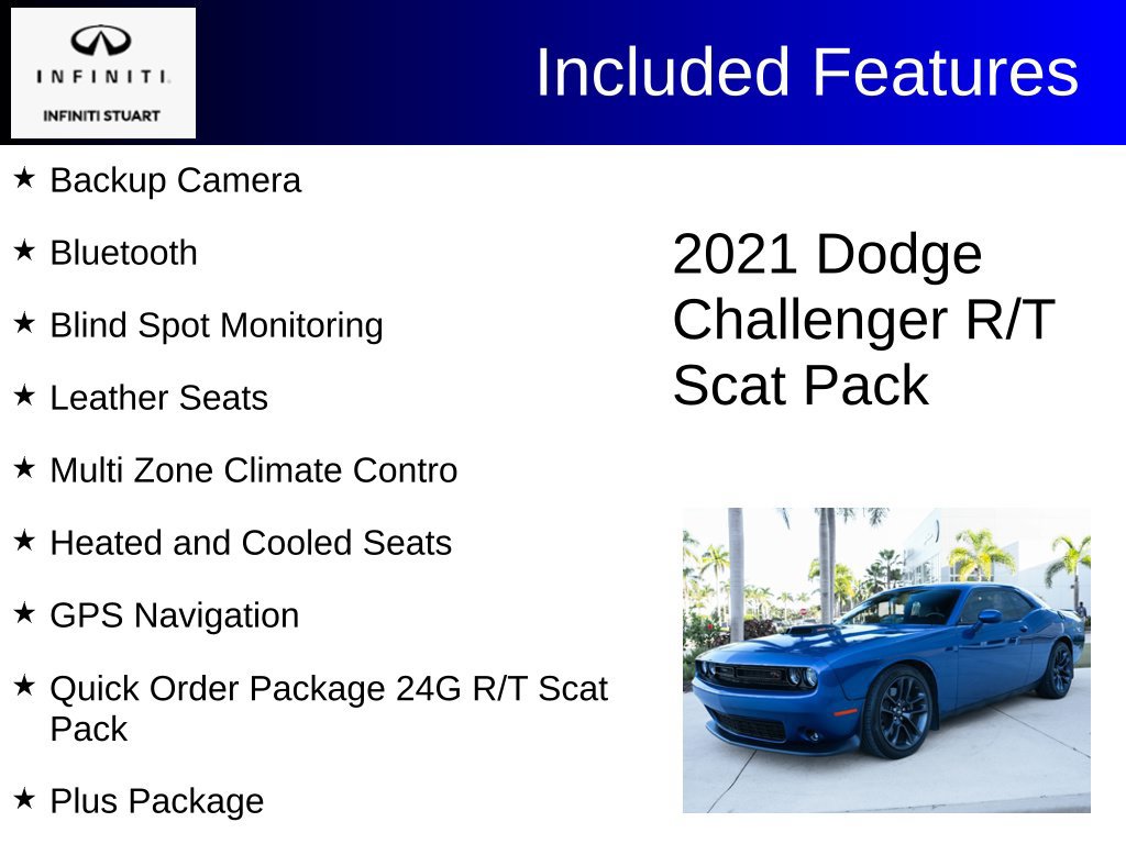 Used 2021 Dodge Challenger R/T Scat Pack w/ Shaker Package RWD image 2