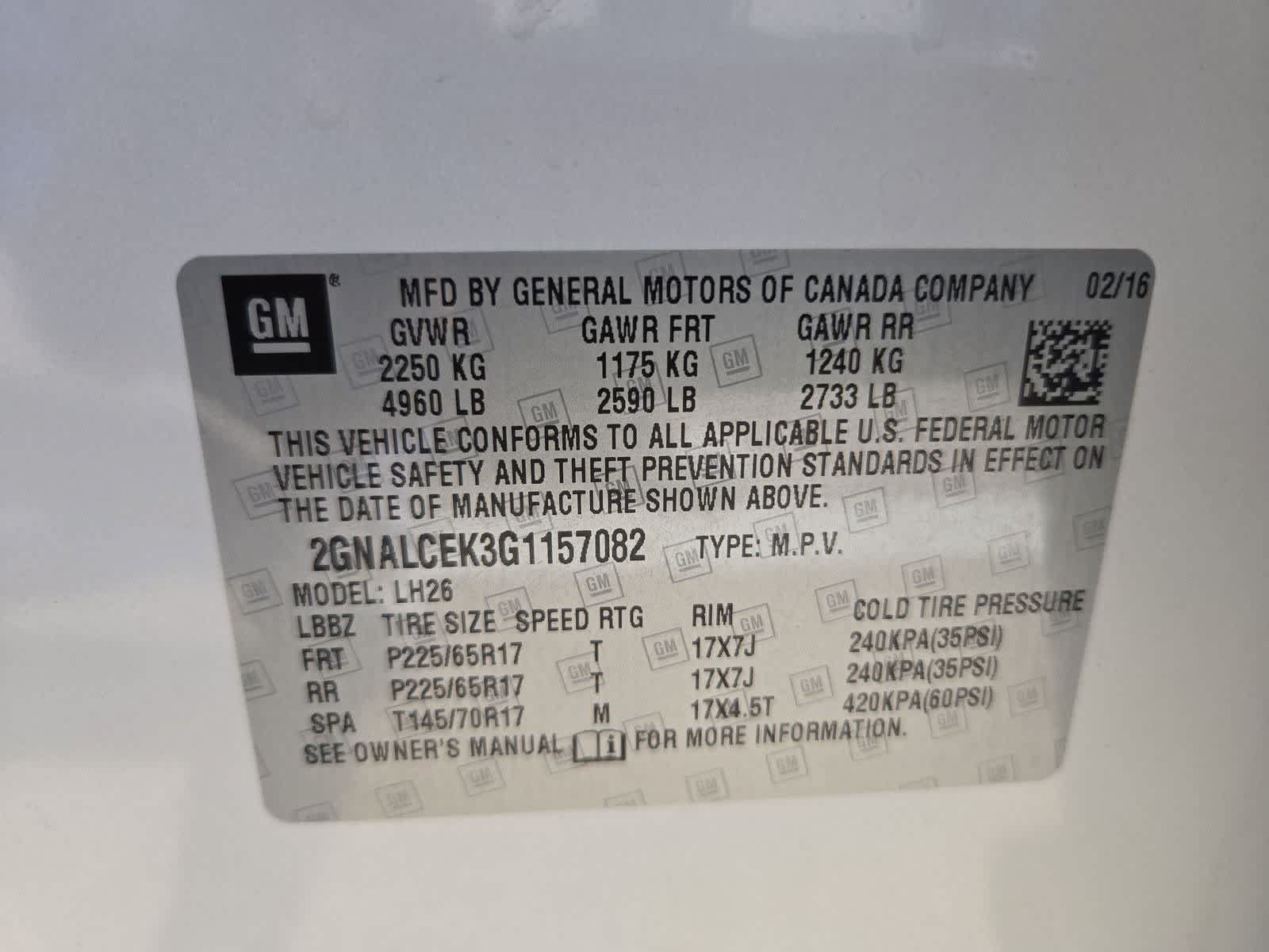 Used 2016 Chevrolet Equinox LT w/ Convenience Package FWD image 32