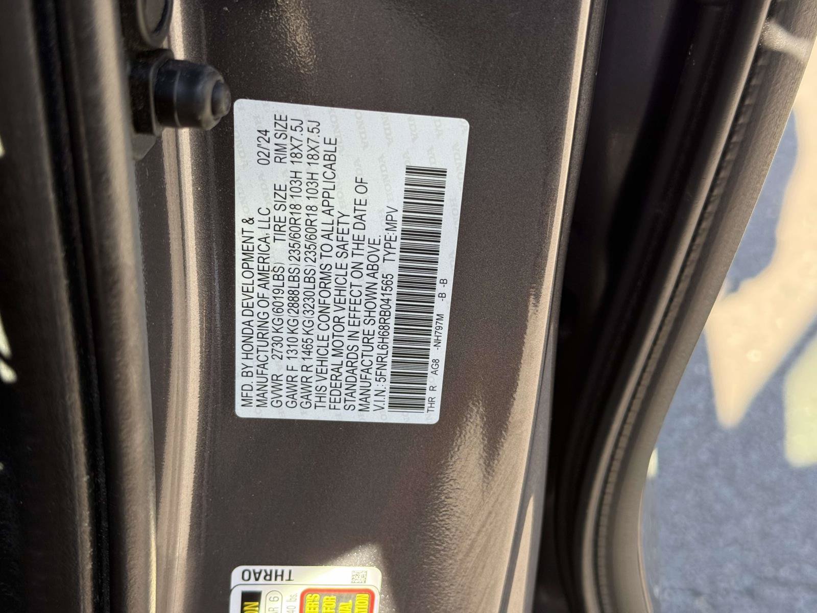 Certified 2024 Honda Odyssey EX-L image 32