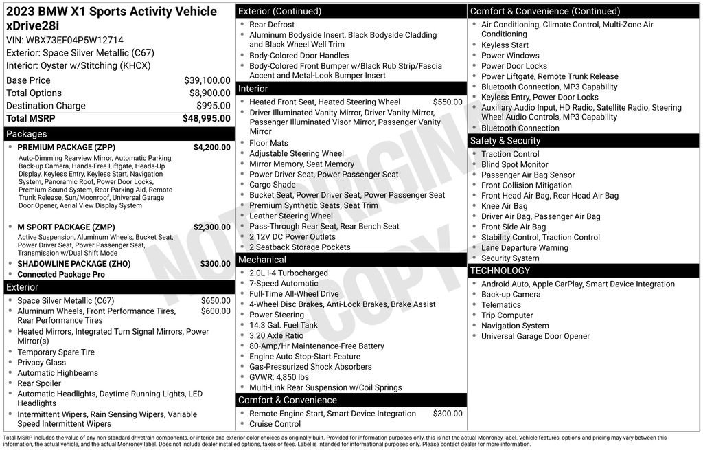 Used 2023 BMW X1 xDrive28i w/ Premium Package image 24