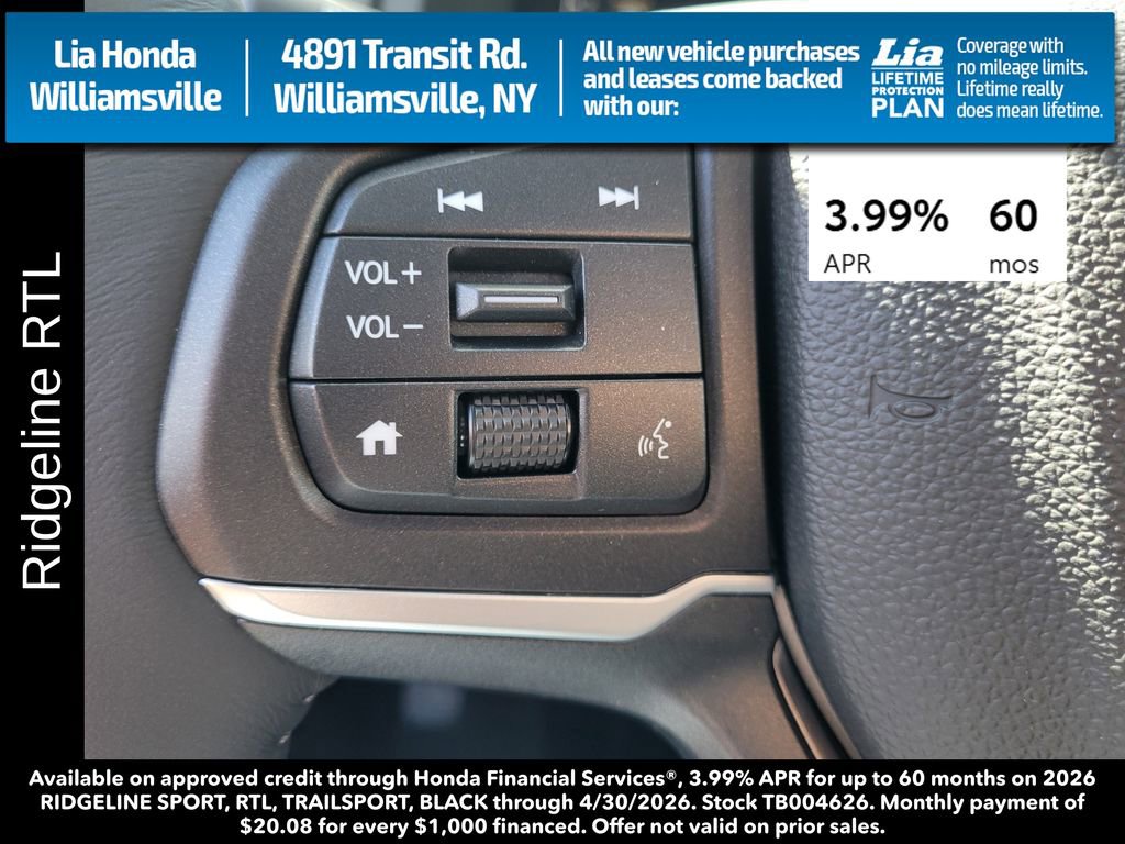 New 2026 Honda Ridgeline RTL image 19