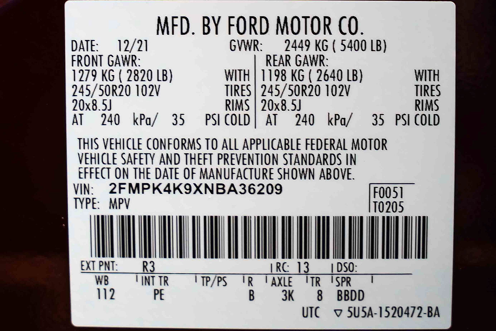 Used 2022 Ford Edge Titanium w/ Equipment Group 301A AWD/4WD image 25