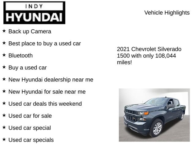 Used 2021 Chevrolet Silverado 1500 Custom AWD/4WD image 7