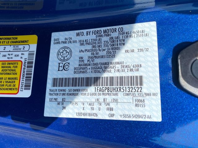Used 2024 Ford Mustang Premium RWD image 21