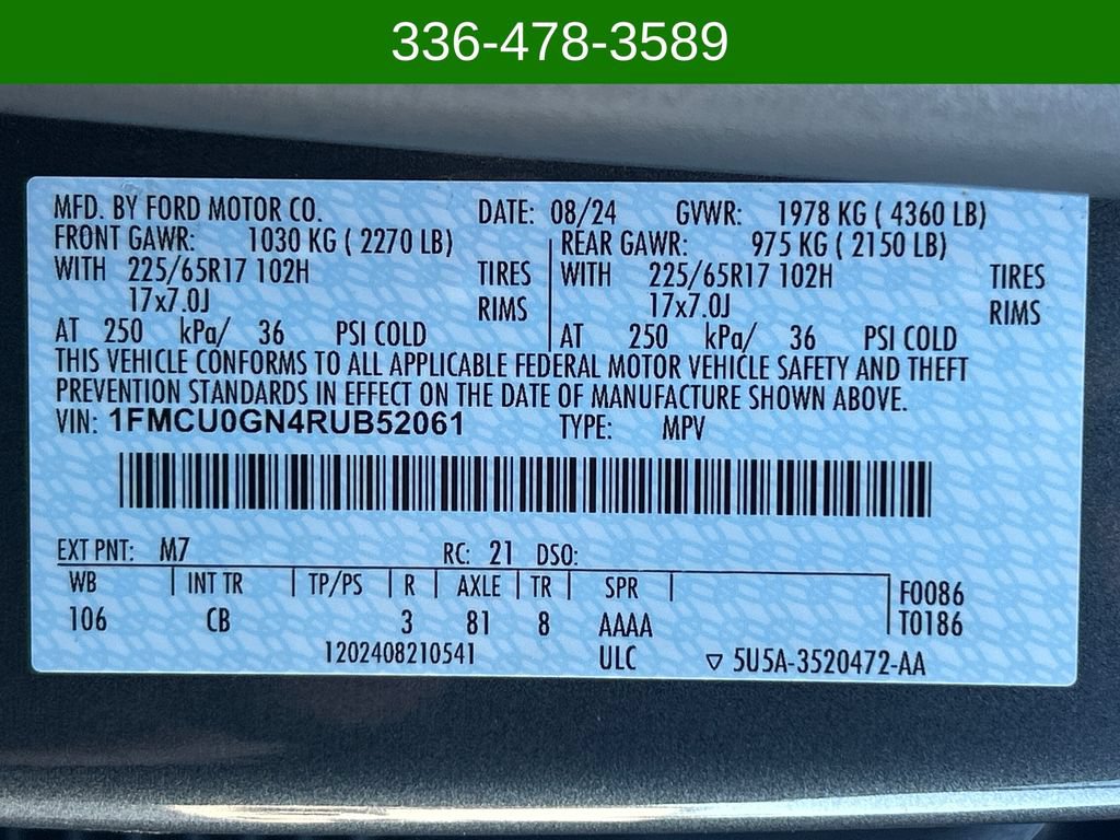 Used 2024 Ford Escape Active FWD image 27