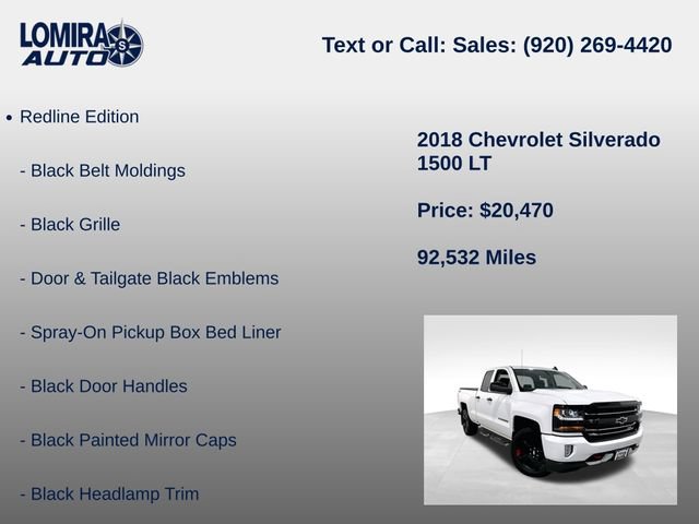 Used 2018 Chevrolet Silverado 1500 LT w/ Redline Edition AWD/4WD image 33