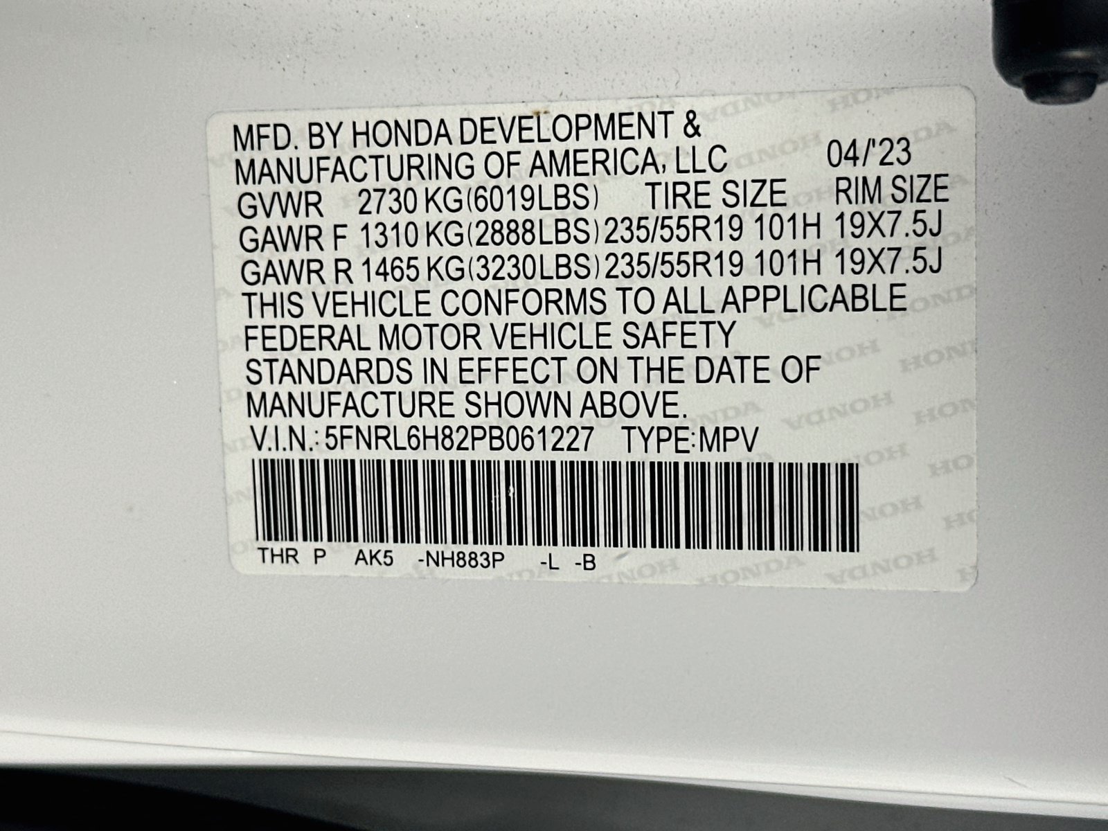 Used 2023 Honda Odyssey Touring image 35