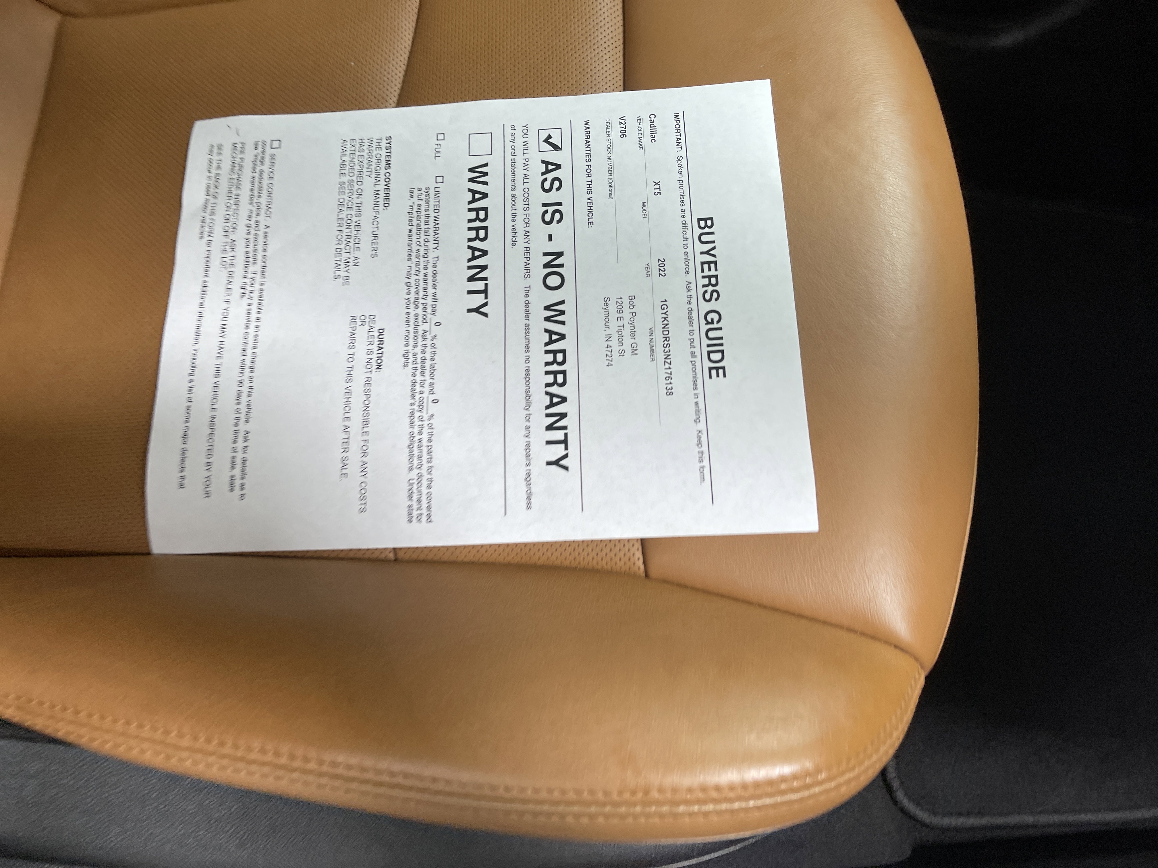 Used 2022 Cadillac XT5 Premium Luxury image 27