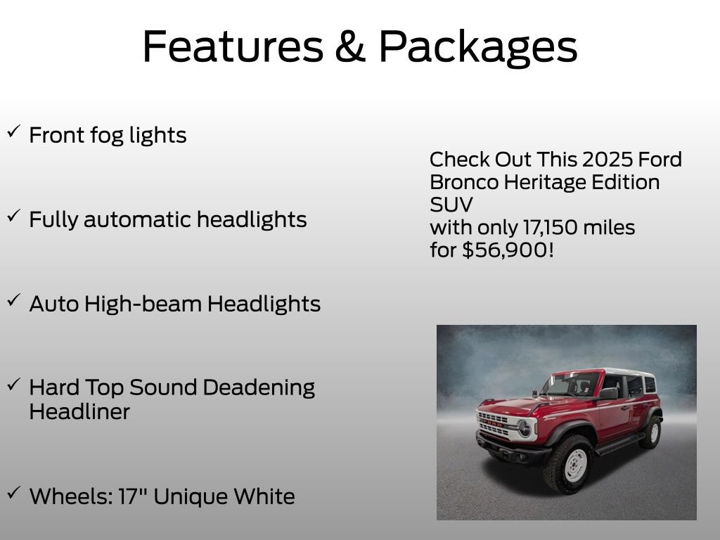 Used 2025 Ford Bronco Heritage Edition AWD/4WD image 8