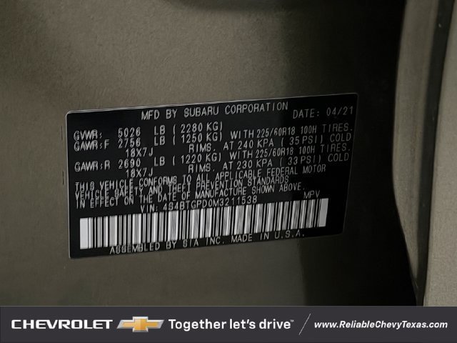 Used 2021 Subaru Outback Touring XT AWD/4WD image 37