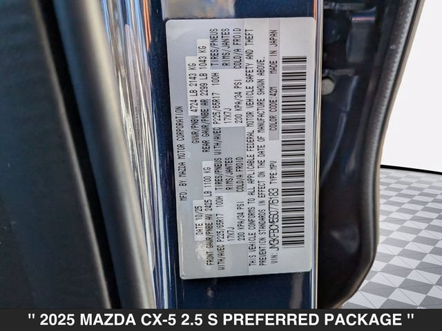Used 2025 MAZDA CX-5 AWD 2.5 S w/ Preferred Package image 41