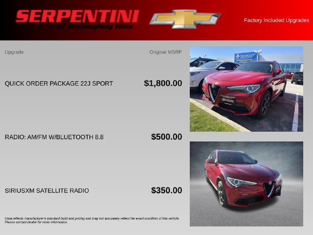 Used 2018 Alfa Romeo Stelvio Sport w/ Quick Order Package 22J Sport AWD/4WD image 4