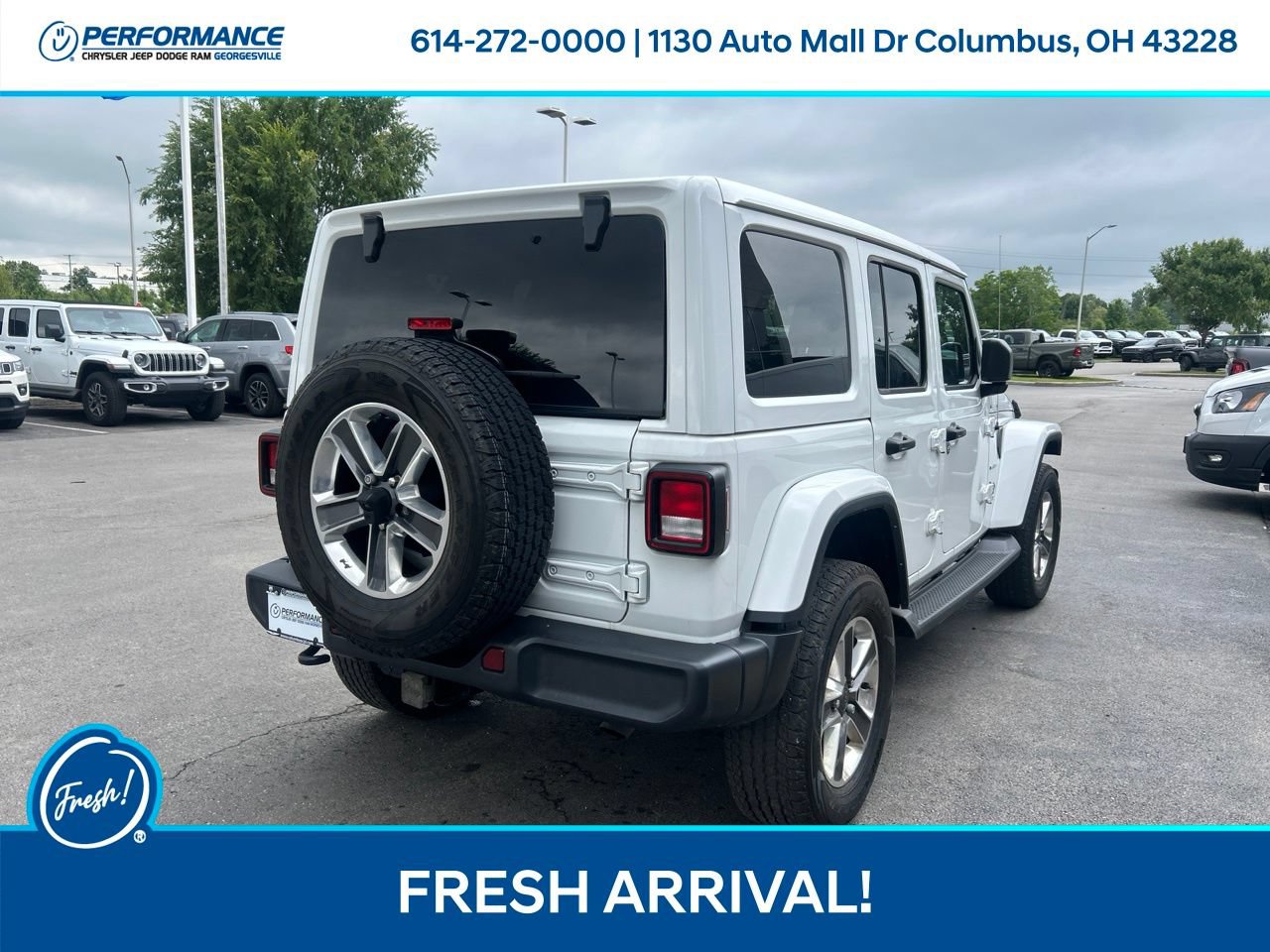 Used 2021 Jeep Wrangler Unlimited Sahara w/ Uconnect 4C Nav & Sound Group AWD/4WD image 4