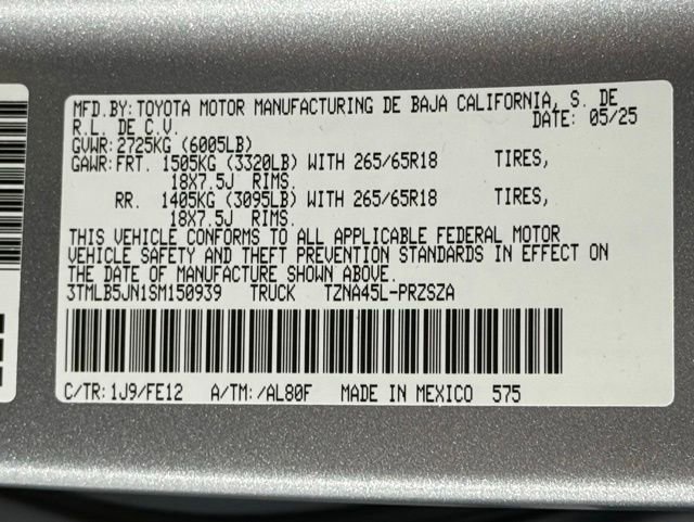 New 2025 Toyota Tacoma TRD Sport image 57