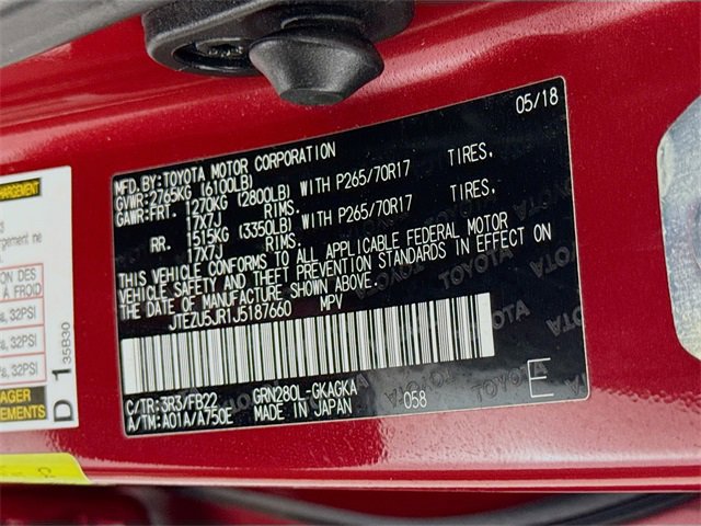 Certified 2018 Toyota 4Runner SR5 image 30