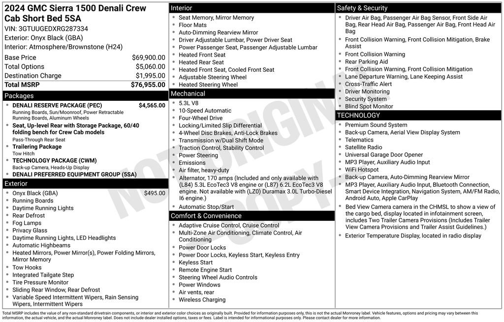 Used 2024 GMC Sierra 1500 Denali w/ Denali Reserve Package AWD/4WD image 29