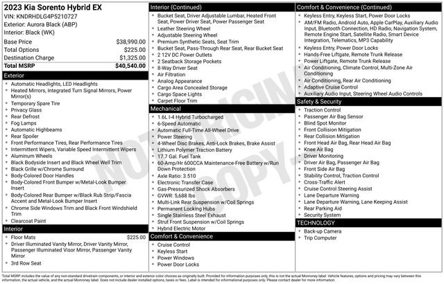 Certified 2023 Kia Sorento EX image 46