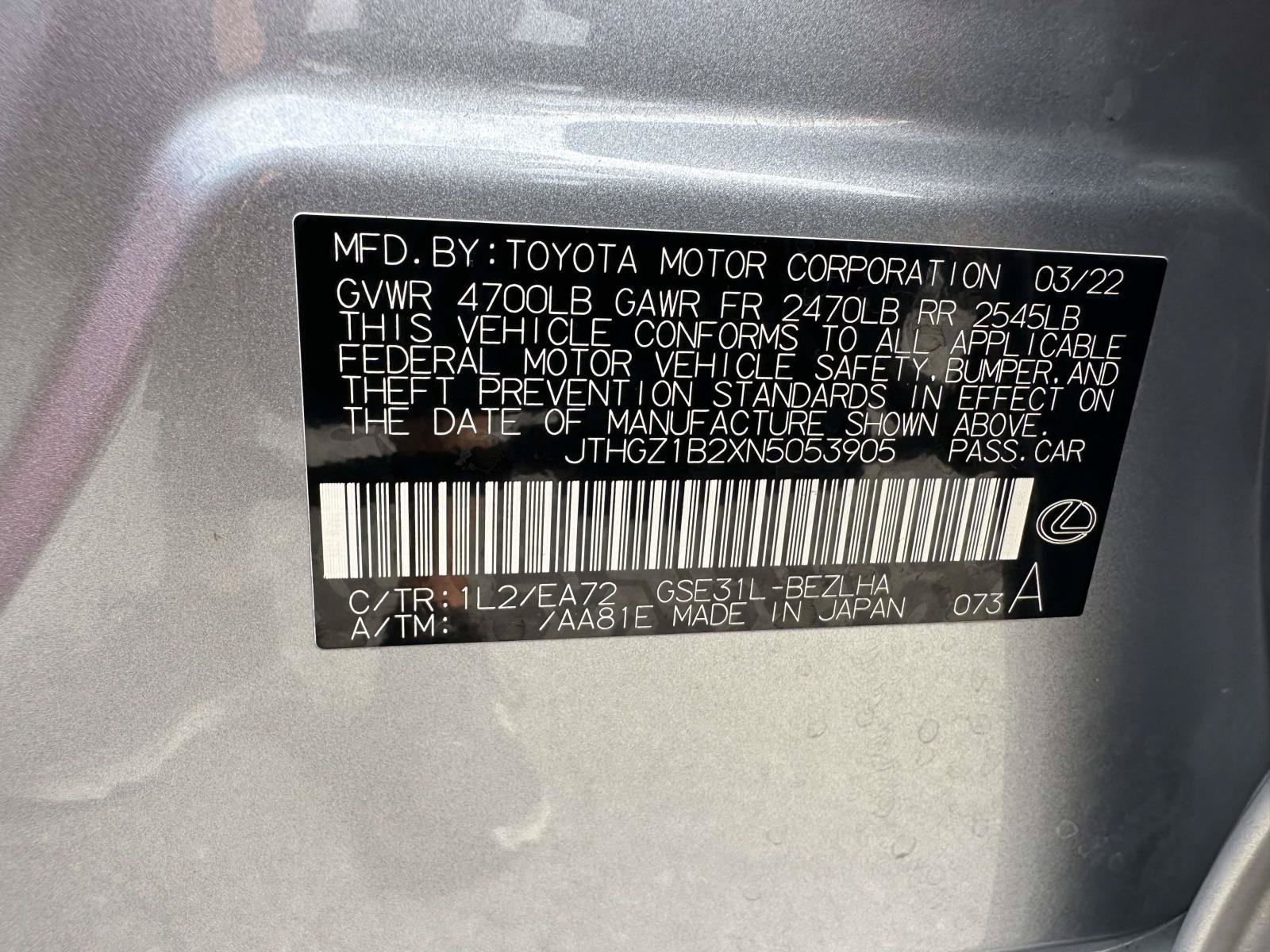 Used 2022 Lexus IS 350 F Sport w/ Navigation Package RWD image 34
