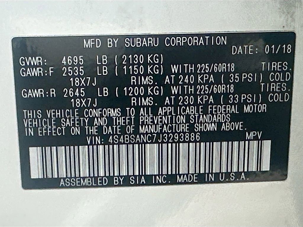 Used 2018 Subaru Outback 2.5i Limited AWD/4WD image 33