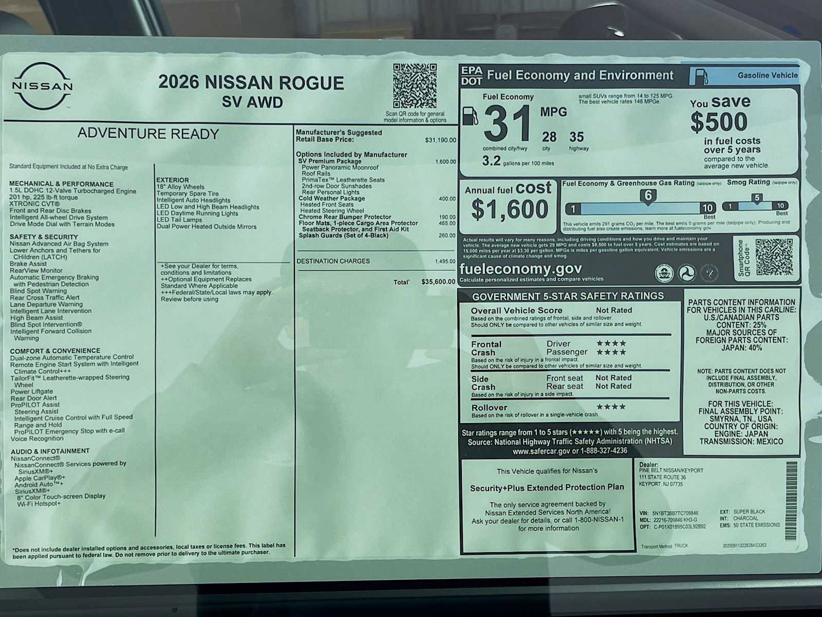 New 2026 Nissan Rogue SV image 6