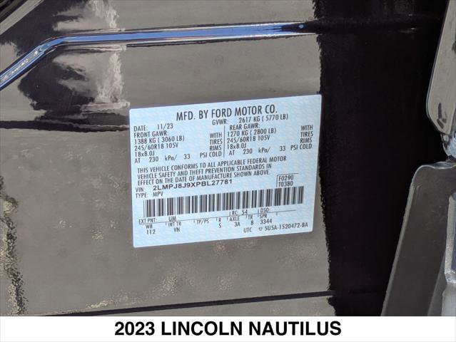 Certified 2023 Lincoln Nautilus AWD image 24