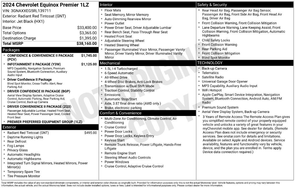 Used 2024 Chevrolet Equinox Premier AWD/4WD image 11