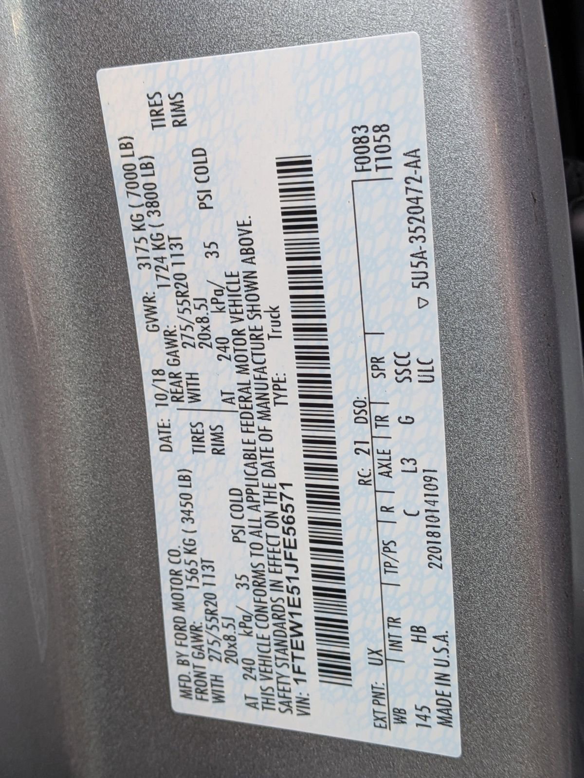 Certified 2018 Ford F150 Lariat image 15