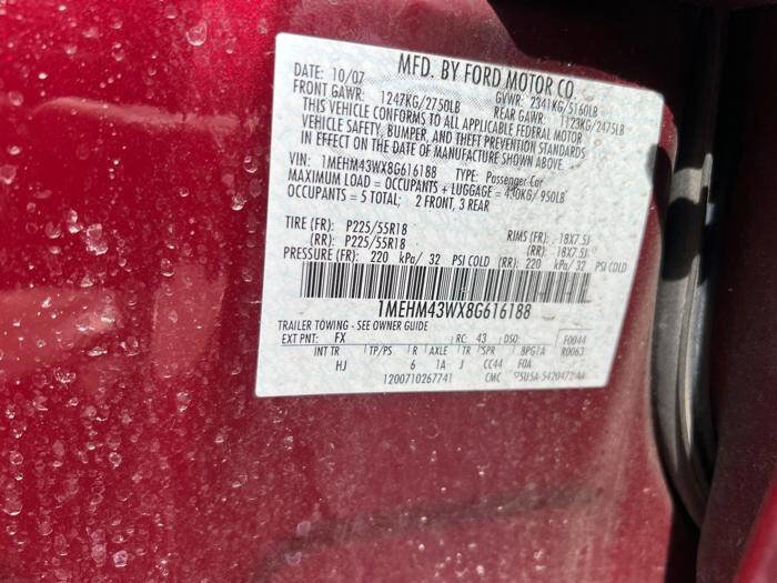 Used 2008 Mercury Sable Premier AWD/4WD image 37
