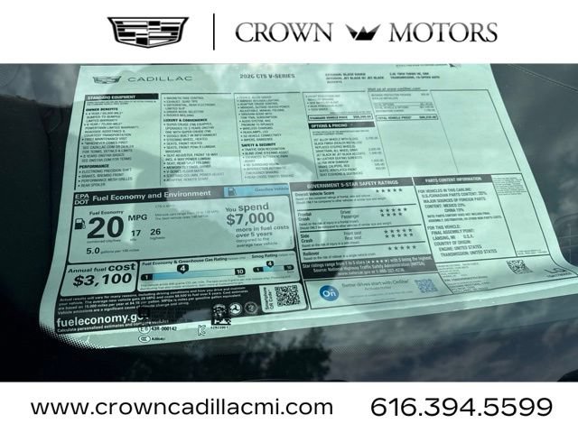 New 2026 Cadillac CT5 V AWD/4WD image 17