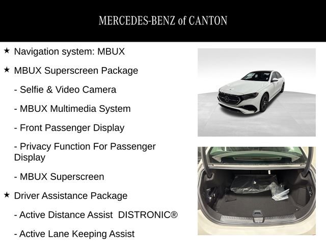 New 2025 Mercedes-Benz E 350 4MATIC Sedan image 2
