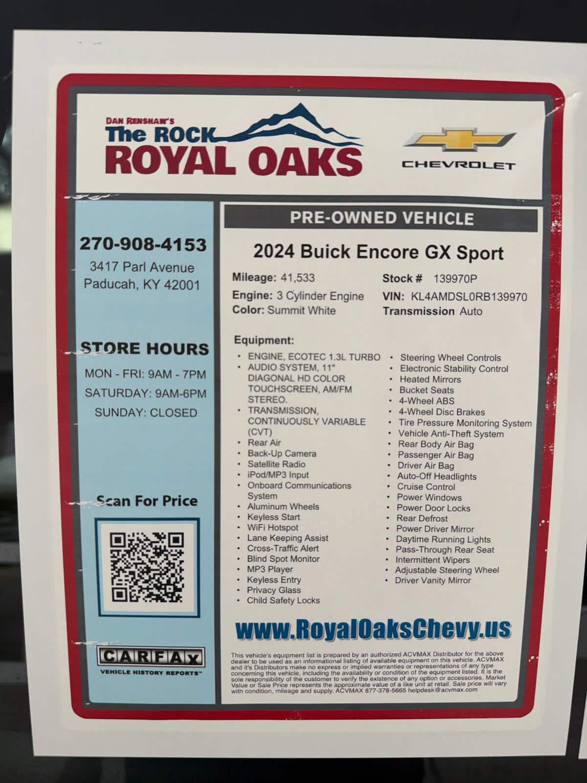 Used 2024 Buick Encore GX Sport Touring FWD image 30